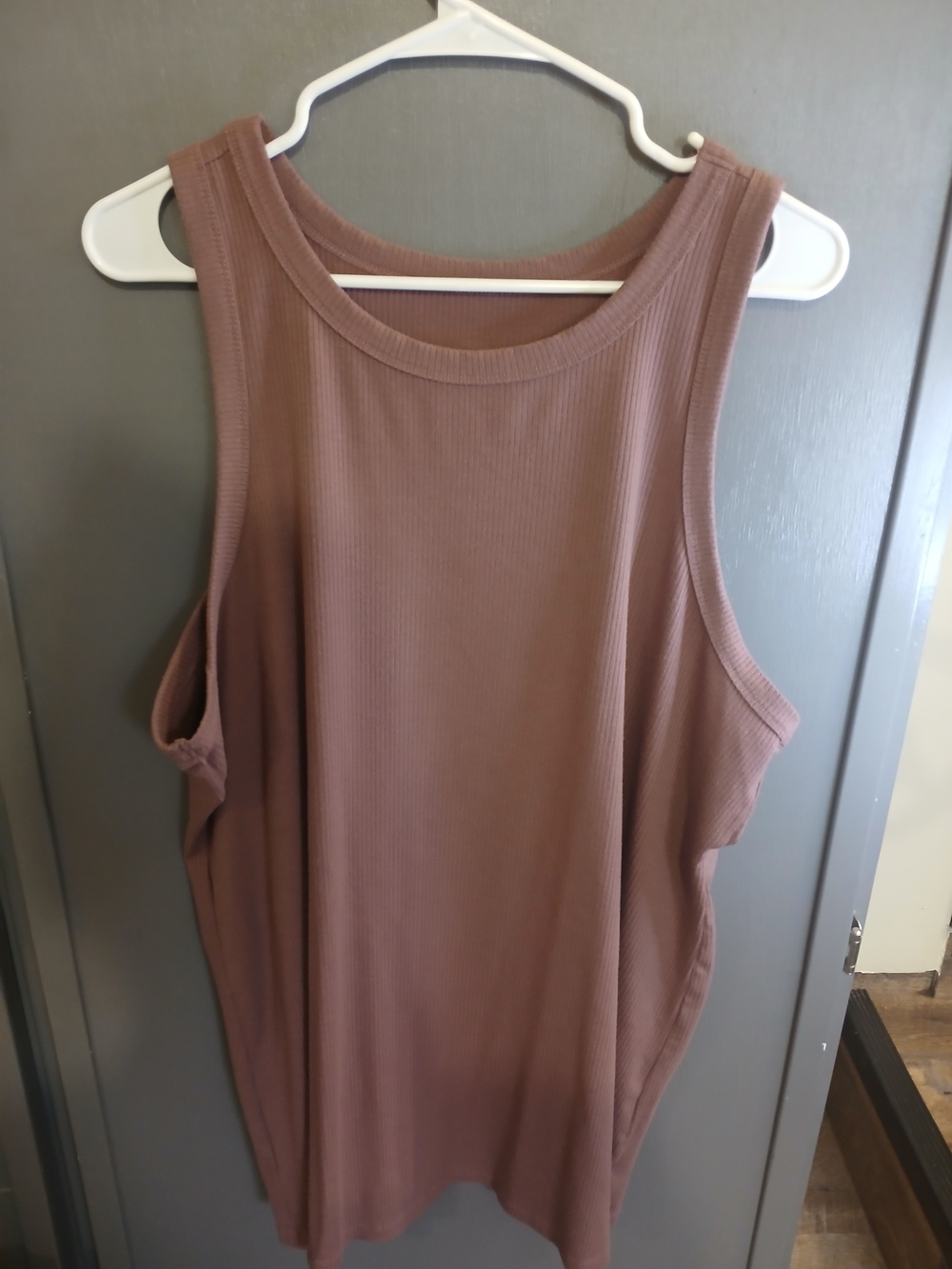 torrid Ribbed Tank Top - Mauve Brown
